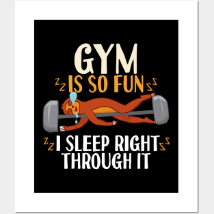 Gym Is So Fun Sloth Posters and Art